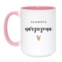 Duży Biało-Różowy 450 ml