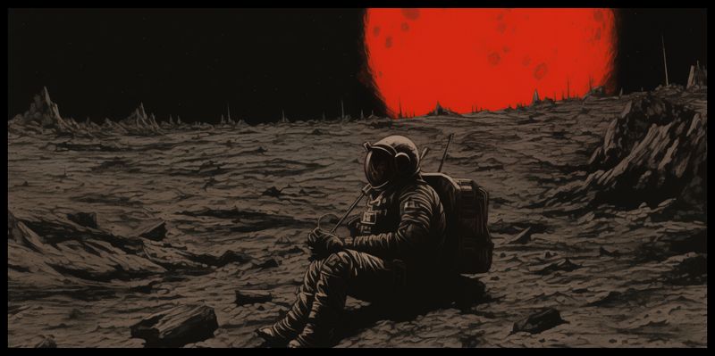 Plakat 91,3x44,5cm Samotność w Kosmosie zdjęcie 2