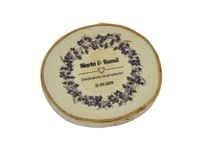 podziękowanie ślubne dla gości na plastrze brzozy 6-7cm 20 szt