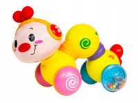 Hola Interaktywna jeżdżąca gąsienica światło dźwięk muzyka grzechotka