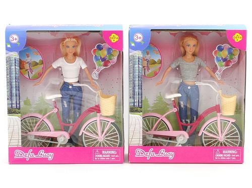 lalka + rower w kloszu na Arena.pl