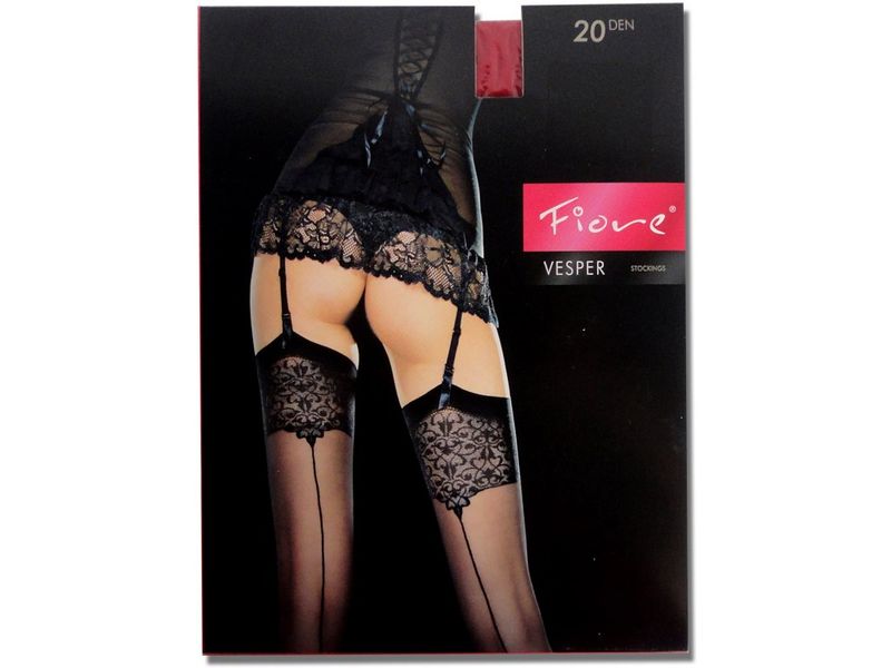 POŃCZOCHY DO PASA FIORE VESPER ZE SZWEM Red 4 zdjęcie 2