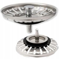 KOREK METALOWY ZATYCZKA DO ZLEWU ZLEWOZMYWAKA KOSZYK SITKO DO KUCHNI