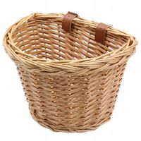 KOSZ ROWEROWY WIKLINOWY PRZEDNI FSBKT-131-1 KOLOR DREWNA 25cm