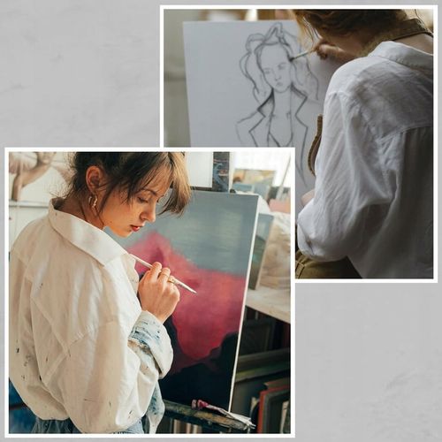 PŁÓTNO MALARSKIE DO MALOWANIA PODOBRAZIE BAWEŁNIANE 10szt 24x30 cm zestaw na Arena.pl