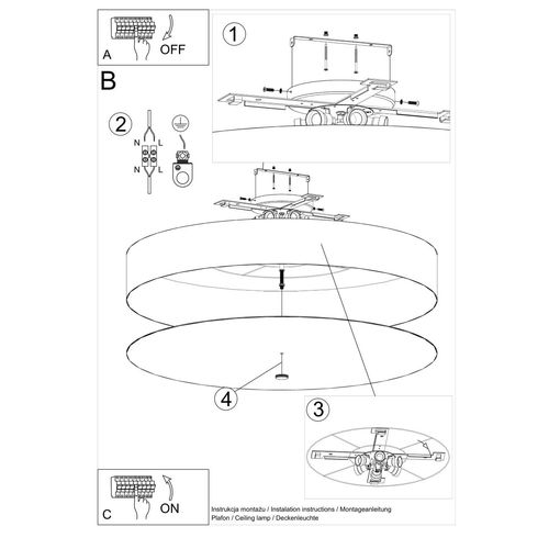 Plafon SKALA 100 biały na Arena.pl