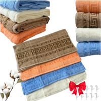 4 SZT ZESTAW RĘCZNIKÓW BAWEŁNIANYCH KOMPLET RĘCZNIKÓW KĄPIELOWYCH 70X140