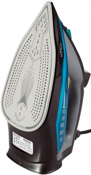 ŻELAZKO PAROWE CERAMICZNE SAMOCZYSZCZĄCE MOC 3000W STRAŻAK ANTI-CALC|DRIP zdjęcie 2