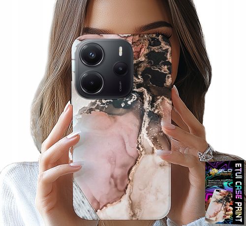 ETUI DO XIAOMI NOTE 14 4G - ELEGANCKI MARMUREK MODNE WZORY + SZKŁO na Arena.pl