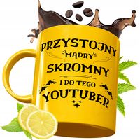 Złoty Kubek Premium Dla Youtubera Prezent Z Nadrukiem Ze Zdjęciem