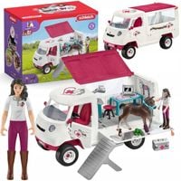 Karetka Weterynarz Mobilna Lecznica dla zwierząt ze Źrebięciem Koń Figurka
