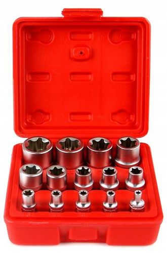 KLUCZE NASADKI TORX E4-E24 3/8' 1/2' KPL 14 EL na Arena.pl