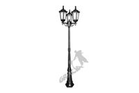 LAMPA D06 Z KLOSZEM ŻELIWNYM STYLOWYM 3-OŚW. ŻELIWNA LAMPA OGRODOWA RETRO ELEGANCKA DO OGRODU ZEWNĘTRZNA