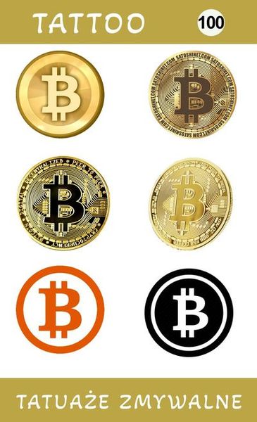 Tatuaże zmywalne Bitcoin zdjęcie 1
