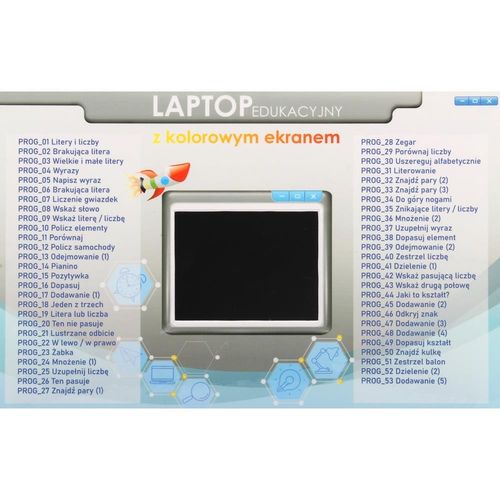 Laptop Edukacyjny dla Dzieci 53 Programy PL Nauka na Arena.pl