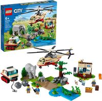 Klocki LEGO City Na ratunek dzikim zwierzętom słoń helikopter 60302