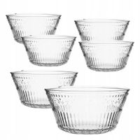2 x Salaterki miski szklane Altom Design Karen 13 cm Zestaw miseczek 6 sztu