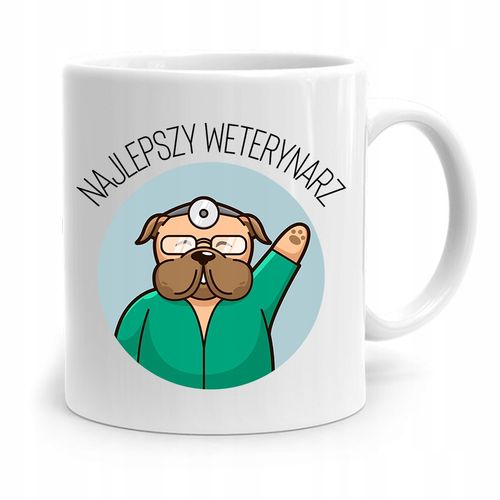 Kubek Dla Weterynarza Najlepszy Weterynarz Prezent Z Nadrukiem Ze Zdjęciem na Arena.pl