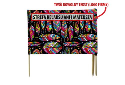 PARAWAN PLAŻOWY Kolorowe liście z indywidualnym napisem 3 PANELE 36.3 na Arena.pl