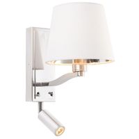 Kinkiet nad łóżko Harvey 73027 Endon spot regulowany biały nikiel