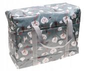 Torba PLAŻOWA Zakupowa Na Zamek Plażę Podróżna Bazarowa 50x30x17cm A5040