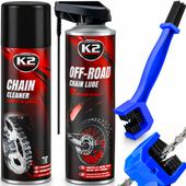 K2 Smar + Zmywacz Do Czyszczenia Łańcucha Motocyklowego Rowerowego Szczotka