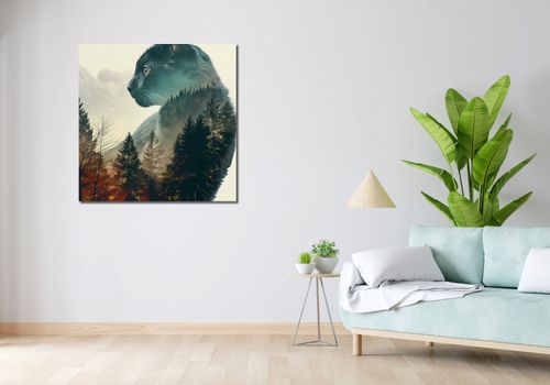 Obraz 90x90cm Koci Duch Lasu na Arena.pl