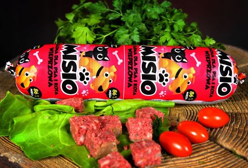 Karma dla Psa Psów Baton Mięsny MISIO 83% Mięsa 19x1KG Uniwersalna Mokra na Arena.pl