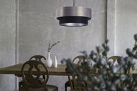 Lampa wisząca DOUBLE 40 czarna/szara