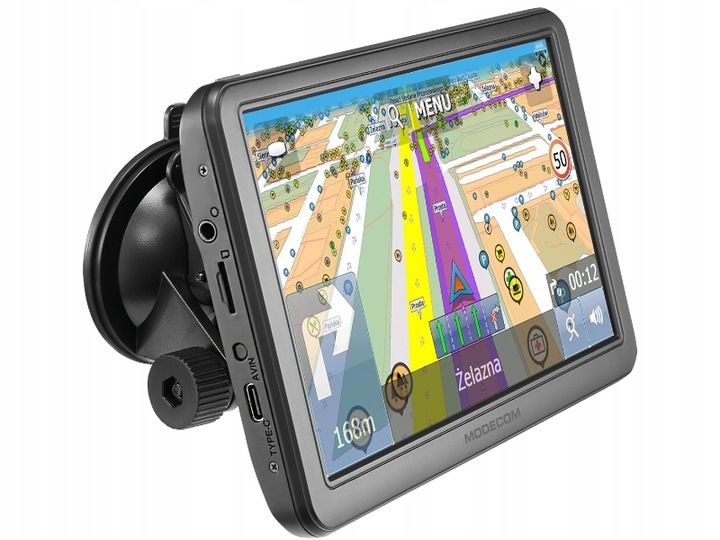 NAWIGACJA SAMOCHODOWA MODECOM FreeWAY CX7.0 + MapFactor mapy Europy TFT LCD zdjęcie 5