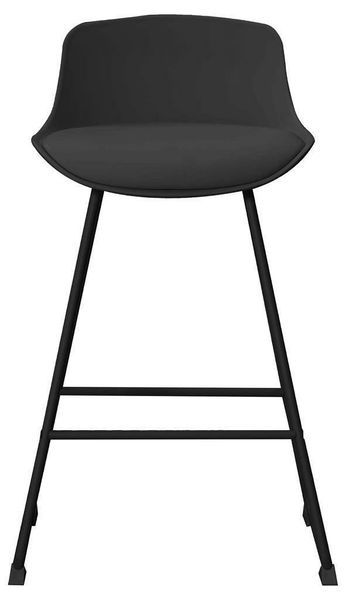 Stołek barowy Tina low Black PU zdjęcie 3
