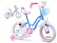 RoyalBaby Rower dziewczęcy STAR GIRL 14cal niebieski RB14G-1