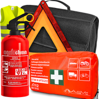 ZESTAW samochodowy W TORBIE gaśnica apteczka TRÓJKĄT KAMIZELKA
