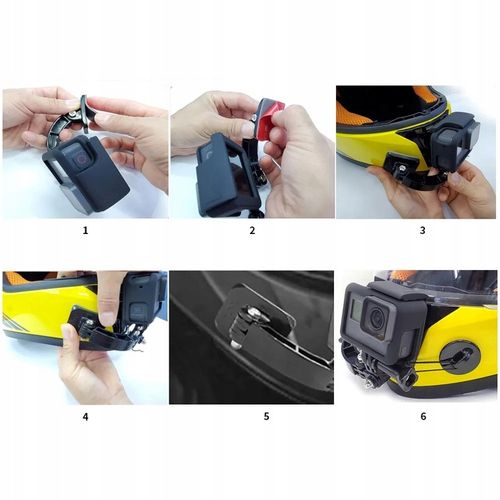 Mocowanie Adapter do Kasku Uchwyt na Kask do Kamer GoPro DJI SJCam Insta360 na Arena.pl