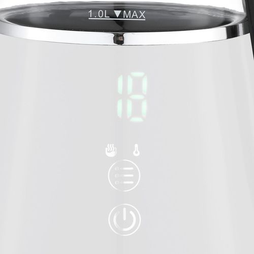 Mały czajnik elektryczny szklany pamięć regulacja WK-2503 Compact 1l 1100W na Arena.pl