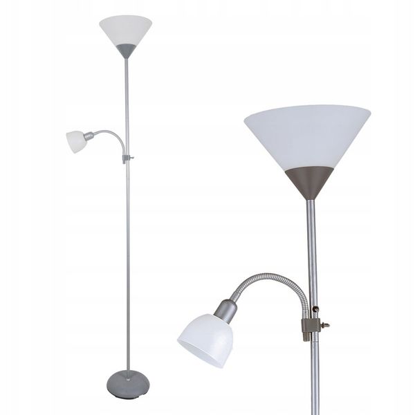 Lampa podłogowa do salonu stojąca nocna 180cm 60W zdjęcie 1