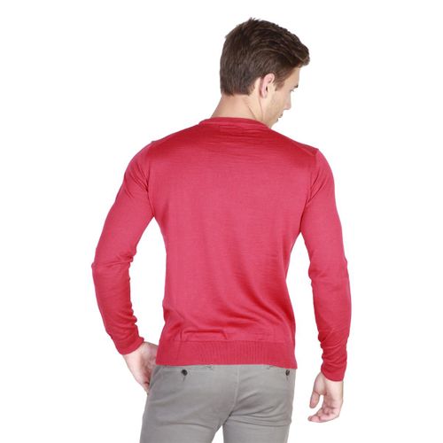 Trussardi sweter męski czerwony L na Arena.pl