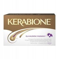 Kerabione 60 kaps. – na włosy, skórę, paznokcie - aminokwasy, biotyna