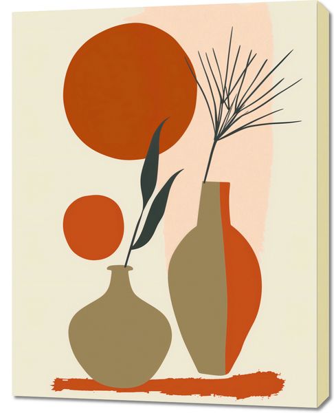 Obraz 70x90cm Wazy w Czerwieni zdjęcie 1
