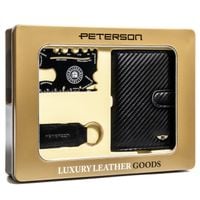 peterson zestaw portfel+brelok+karta ptn zms-07