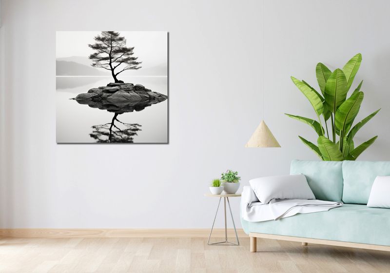 Obraz 90x90cm Samotne Drzewo zdjęcie 2
