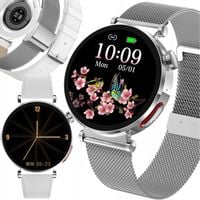 SMARTWATCH DAMSKI ZEGAREK POMIAR EKG GLUKOZA CIŚNIENIE PULS ROZMOWY MENU PL