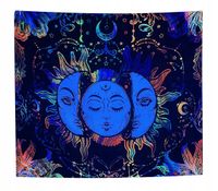 Dekoracja ŚCIENNA UV OBRAZ Fluorescencyjny GOBELIN ODBLASK 150x150cm Słońca
