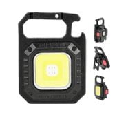 Mini latarka LED 7 Trybów wielofunkcyjna KIESZONKOWA podręczna USB-C brelok