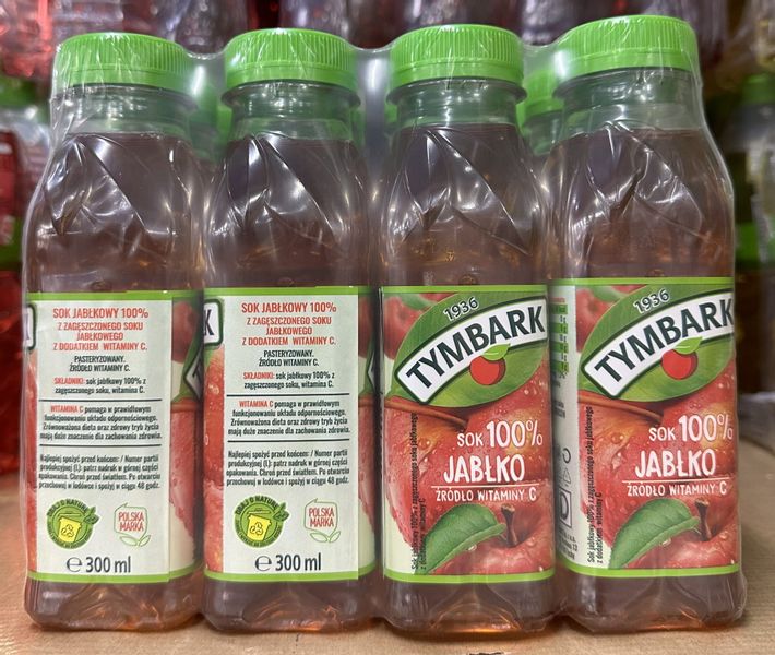 Tymbark napój jabłko 300ml - karton zdjęcie 1