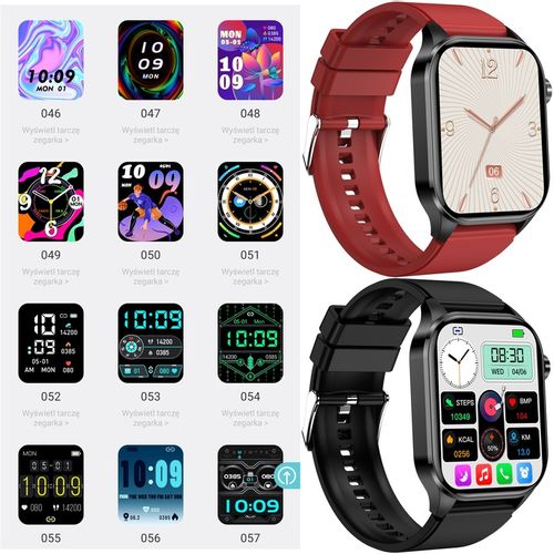 SMARTWATCH ZEGAREK DAMSKI EKG GLUKOZA CIŚNIENIE TEMPERATURA ROZMOWY MENU PL na Arena.pl