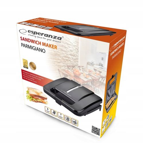 ESPERANZA TOSTER OPIEKACZ DO KANAPEK TRÓJKĄTÓW TOSTÓW CHLEBA SANDWICH 1000W na Arena.pl