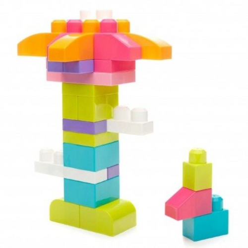 Mega Bloks - Klocki 80 elementów torba różowa DCH62 na Arena.pl