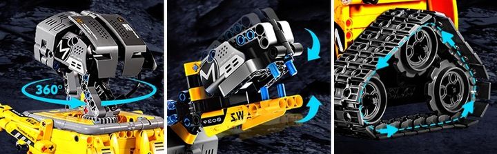 FIGURKA ROBOT WALL E 520 szt KLOCKI - 3w1 PROGRAMOWALNY RC ROBOT zdjęcie 7