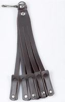 Troki na ptactwo 9 pasków Skóra brązowe Garbacz